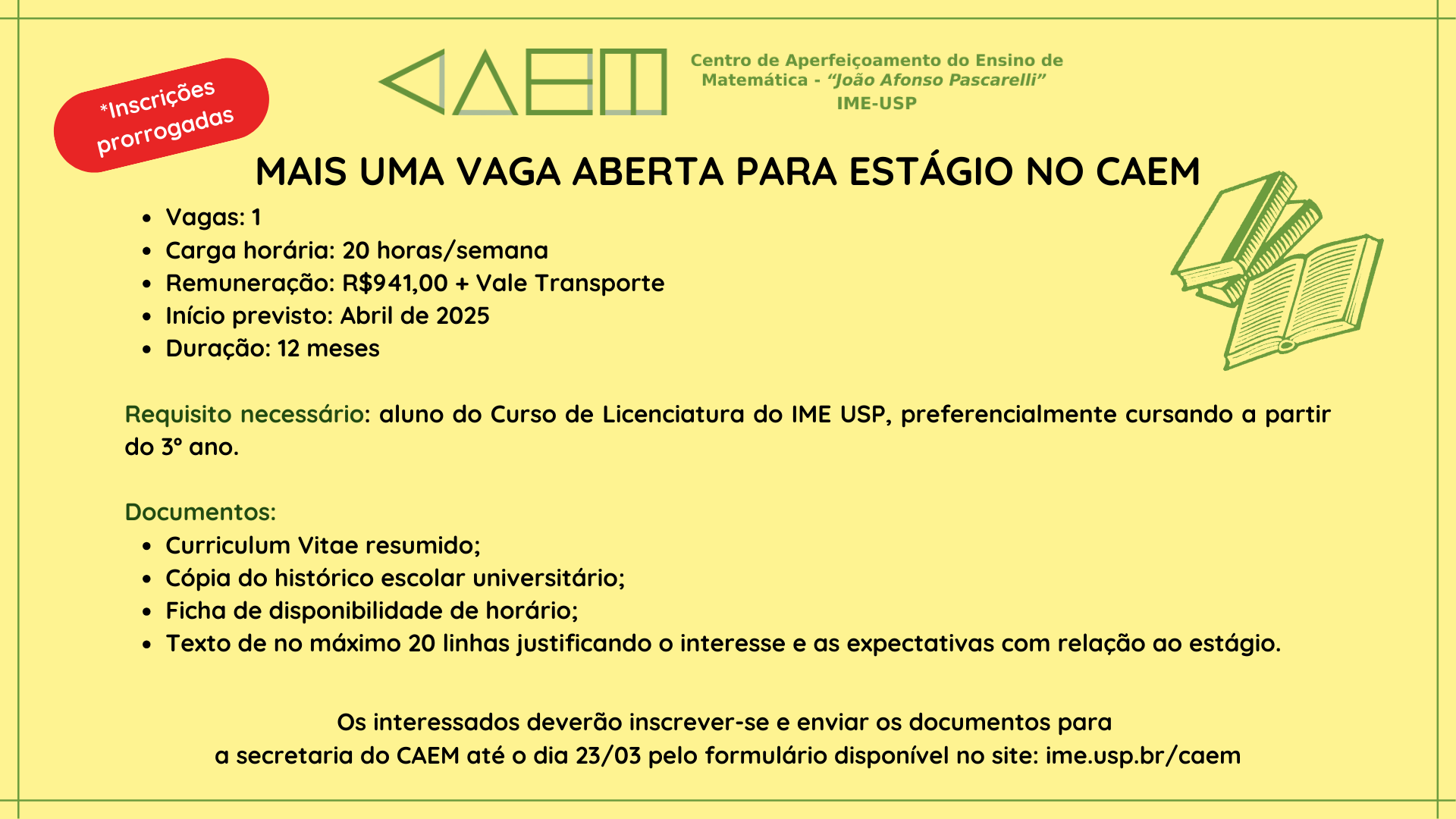 Vaga de Estagio - 2025
