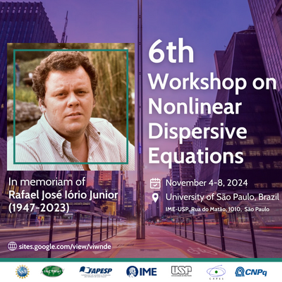 Workshop on Nonlinear Dispersive Equations acontece em novembro no IME-USP