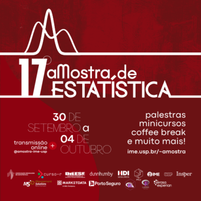 17ª Mostra de Estatística acontece em setembro e outubro no IME-USP