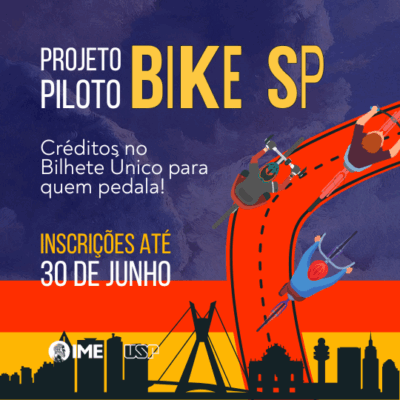 Bike SP: projeto piloto que oferece créditos no Bilhete Único para quem pedala está com inscrições abertas