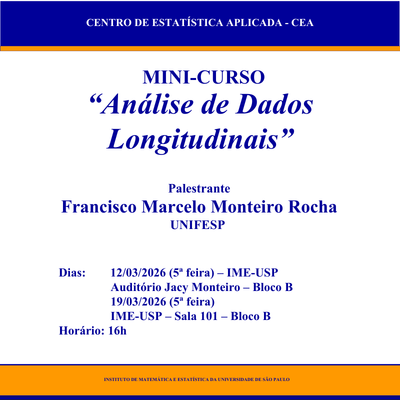 CEA promove mini-curso sobre análise de dados longitudinais no IME-USP