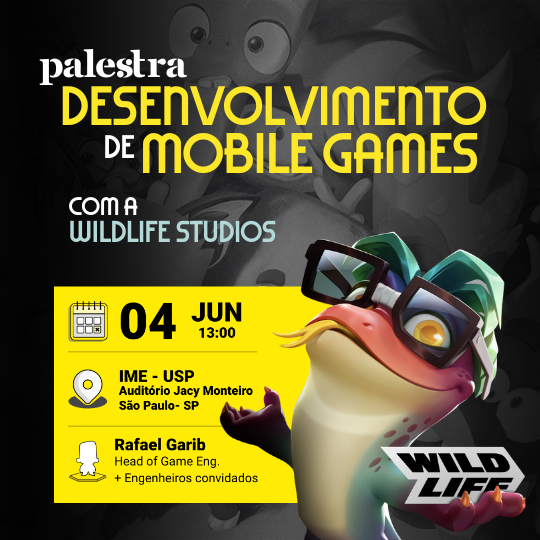 Palestra sobre o mercado de desenvolvimento de mobile games 