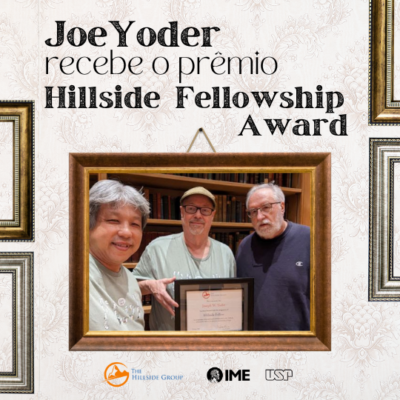 Joe Yoder recebe o prêmio Hillside Fellowship Award