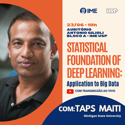 Taps Maiti, da Michigan State University, apresenta seminário sobre Deep Learning no IME