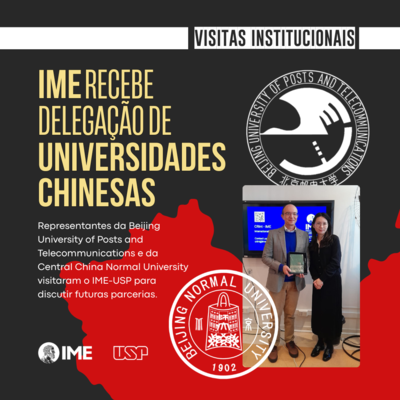 IME-USP recebe representantes de universidades chinesas em visita institucional