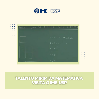 Talento mirim da matemática visita o IME-USP