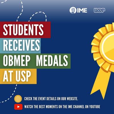 Students receives OBMEP medals at USP