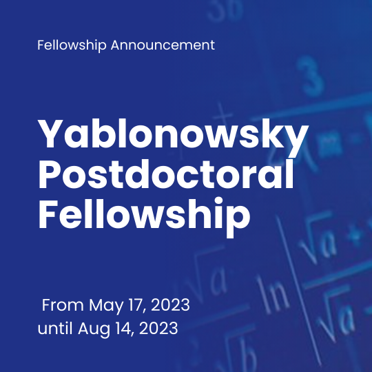 Yablonowsky Postdoctoral Fellowship
