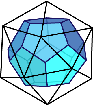 The logo of the A5 group: a regular icosahedron