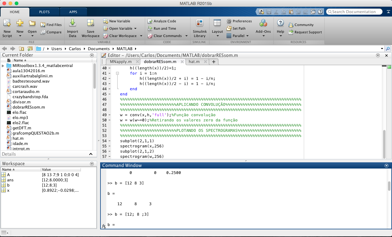 Minicurso de Octave/Matlab