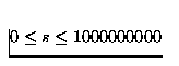 $0 \le s \le
1000000000$