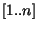 $[1..n]$