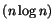 $(n\log n)$