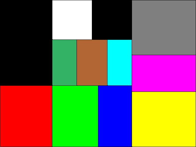 Mondrian colorido