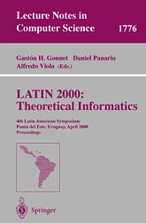 LATIN 2000: Theoretical Informatics