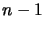 $n-1$
