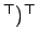$ ^{\top})^{\top}$