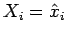 $ X_i = \hat{x}_i$
