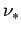 $ \nu_{*}$