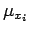 $ \mu_{x_i}$