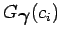 $ G_{\mbox{\boldmath {$\gamma$}}}(c_i)$