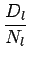 $ \dfrac{D_l}{N_l}$