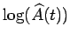 $ \log(\widehat{A}(t))$