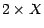 $2\times X$