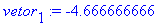 vetor[1] := -4.666666666