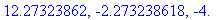12.27323862, -2.273238618, -4.