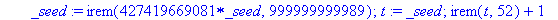 gera := proc () local t; global _seed; _seed := ire...
