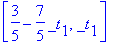vector([3/5-7/5*_t[1], _t[1]])
