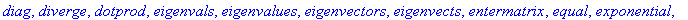 [BlockDiagonal, GramSchmidt, JordanBlock, LUdecomp,...