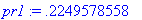 pr1 := .2249578558