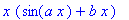 x*(sin(a*x)+b*x)