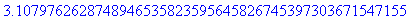 3.1079762628748946535823595645826745397303671547155...