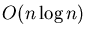 $O(n \log n)$