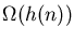 $\Omega(h(n))$