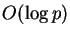 $O(\log p)$