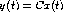 y(t) = Cx(t)
