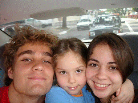 Juliana, Lucas e Gabriela