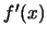 $f'(x)$